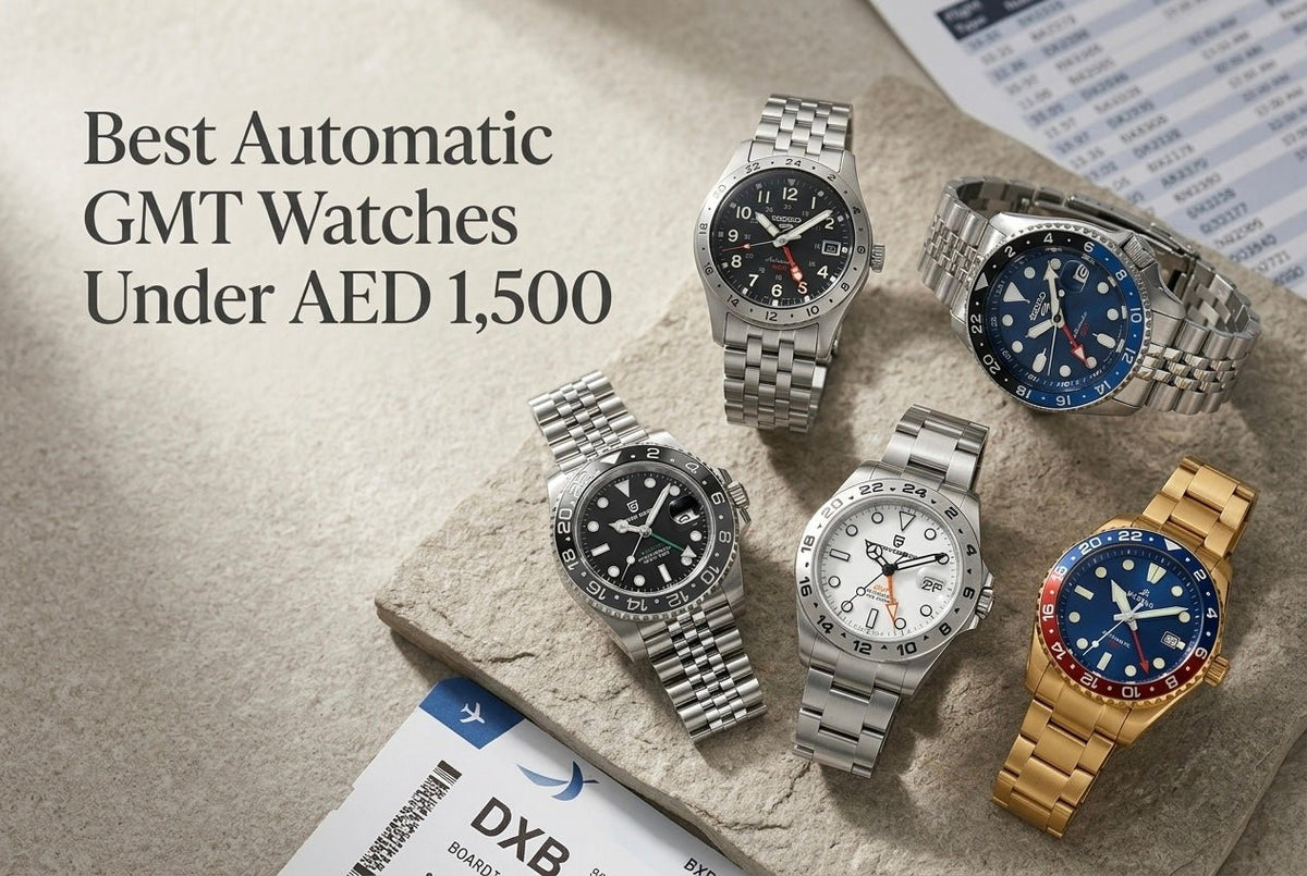 Best Automatic GMT Watches Under AED 1,500 in the UAE - Wristbear