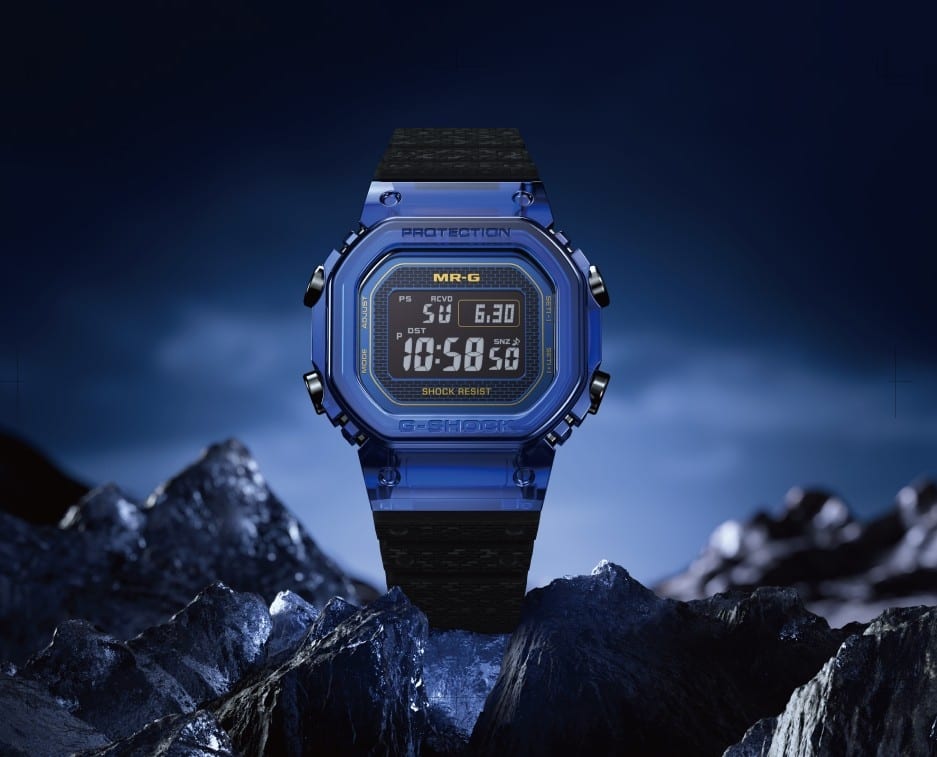 Casio G-SHOCK MR-G MRG-D5000 blue sapphire limited-edition watch