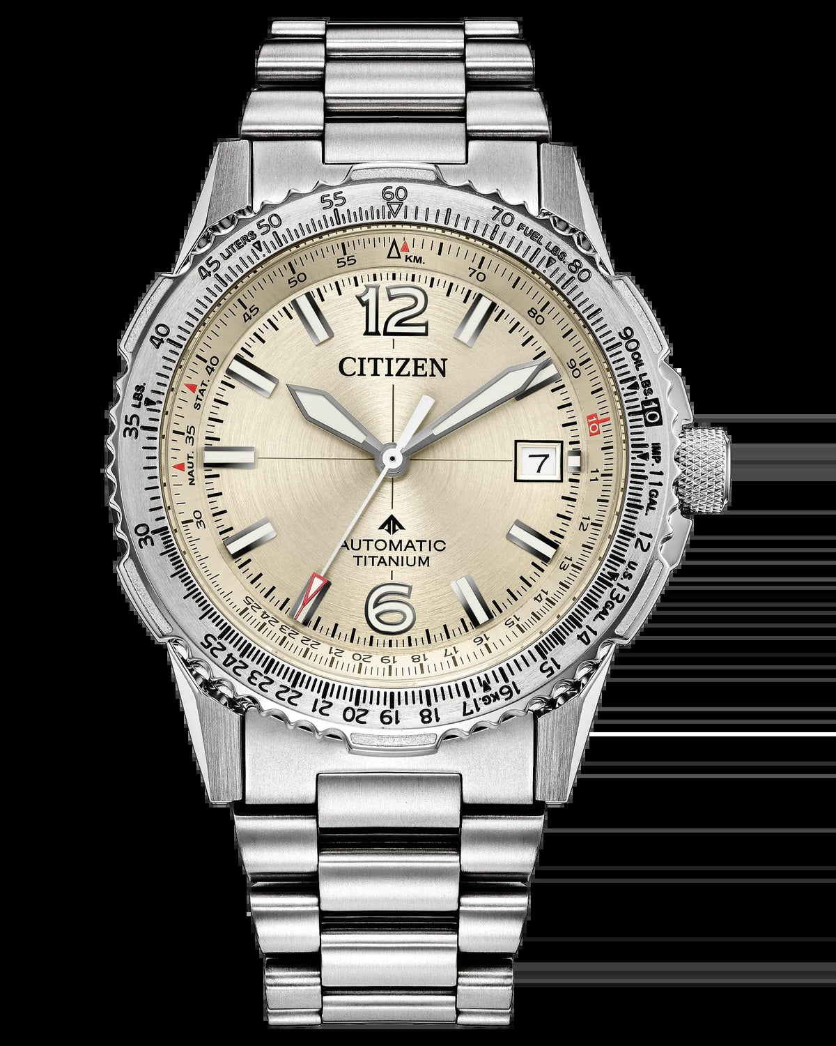 Citizen Promaster Air NK0040-58P ivory champagne dial front product view
