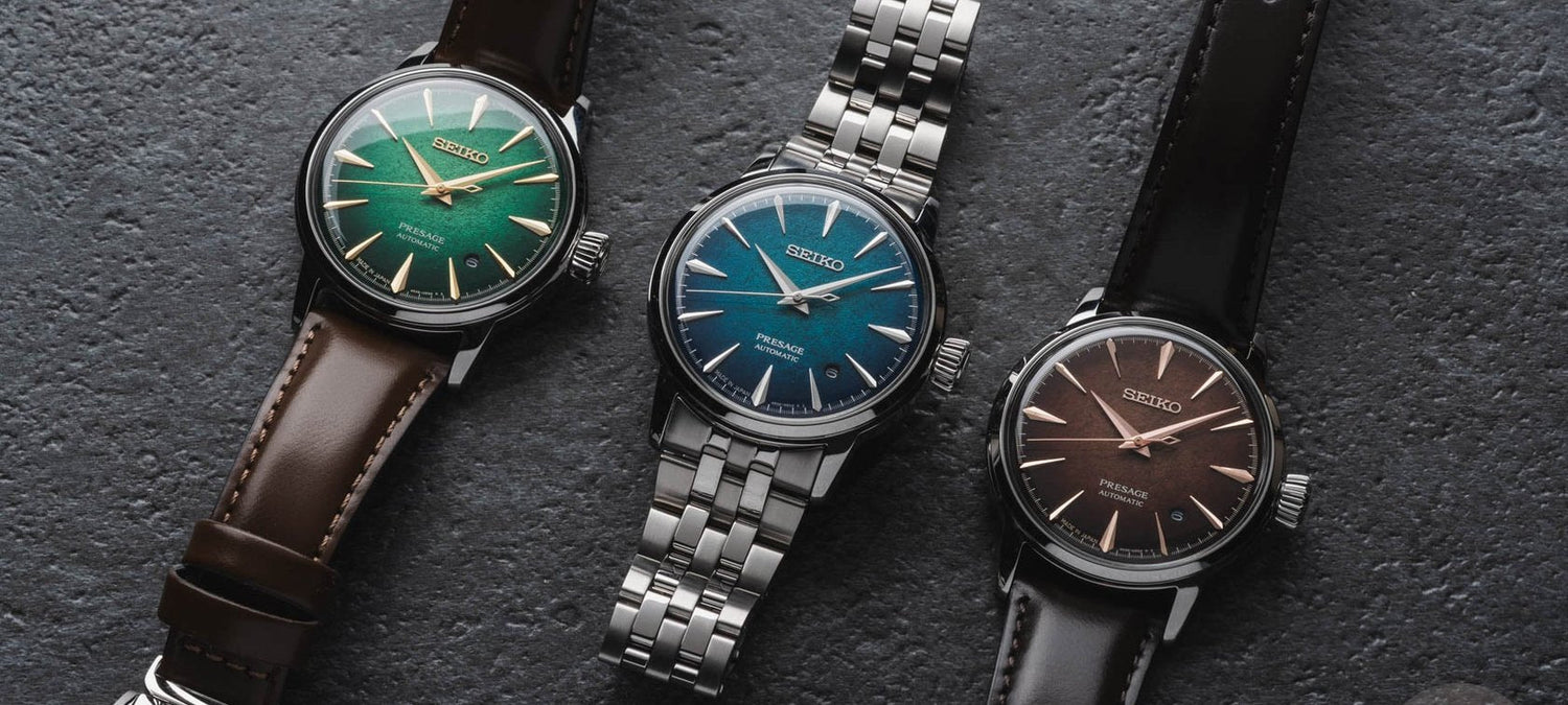 Seiko Presage Cocktail Time HCB001 HCB002 and HCB003