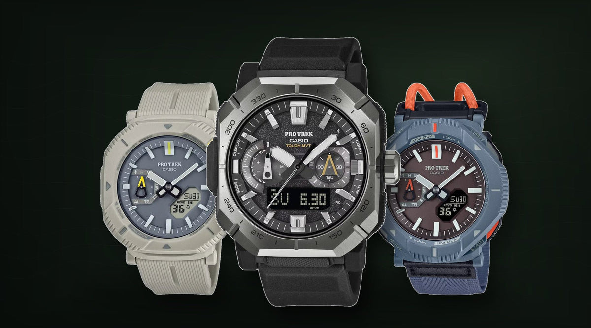 Casio Pro-Trek watches at WristBear — collection banner