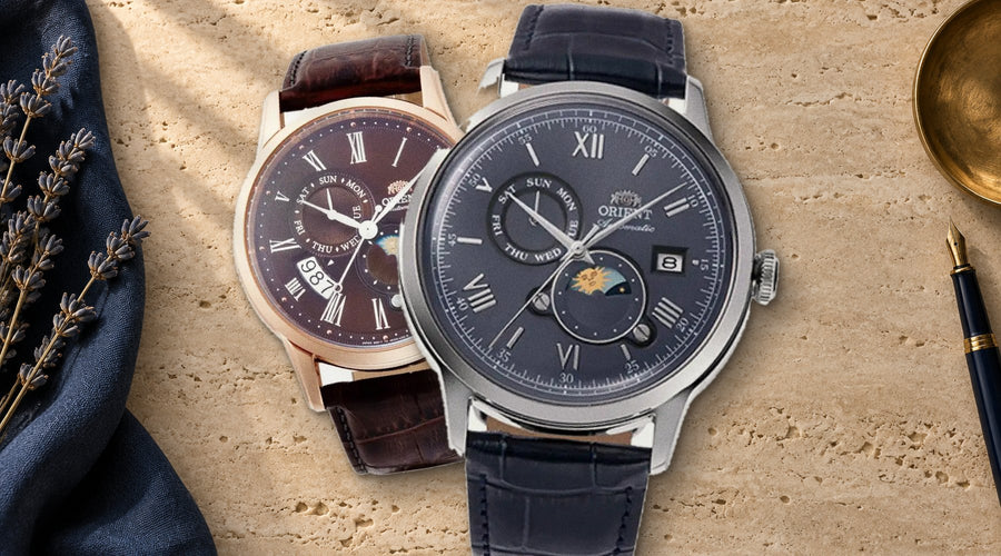 Orient Sun & Moon watches at WristBear: RA-AK0806L and RA-AK0009T