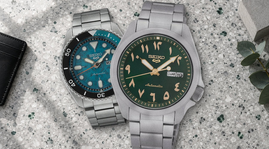 Seiko 5 Sports watches at WristBear: SRPH49K1 and SRPJ45K1
