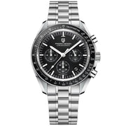 Pagani Design PD-1701 Chronograph Quartz Black Dial Stainless Steel Bracelet Men's Watch