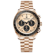 Pagani Design PD-1701 Chronograph Quartz Rose Gold Champagne Dial Stainless Steel Men's Watch