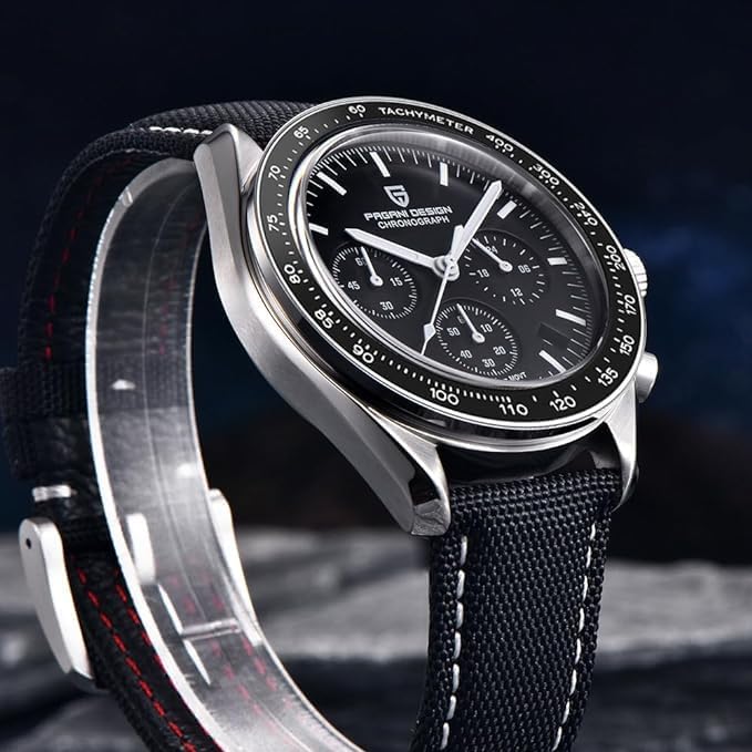 Pagani Design PD-1701 Quartz Black Dial Nylon Strap Men's Watch