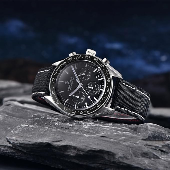 Pagani Design PD-1701 Quartz Black Dial Nylon Strap Men's Watch