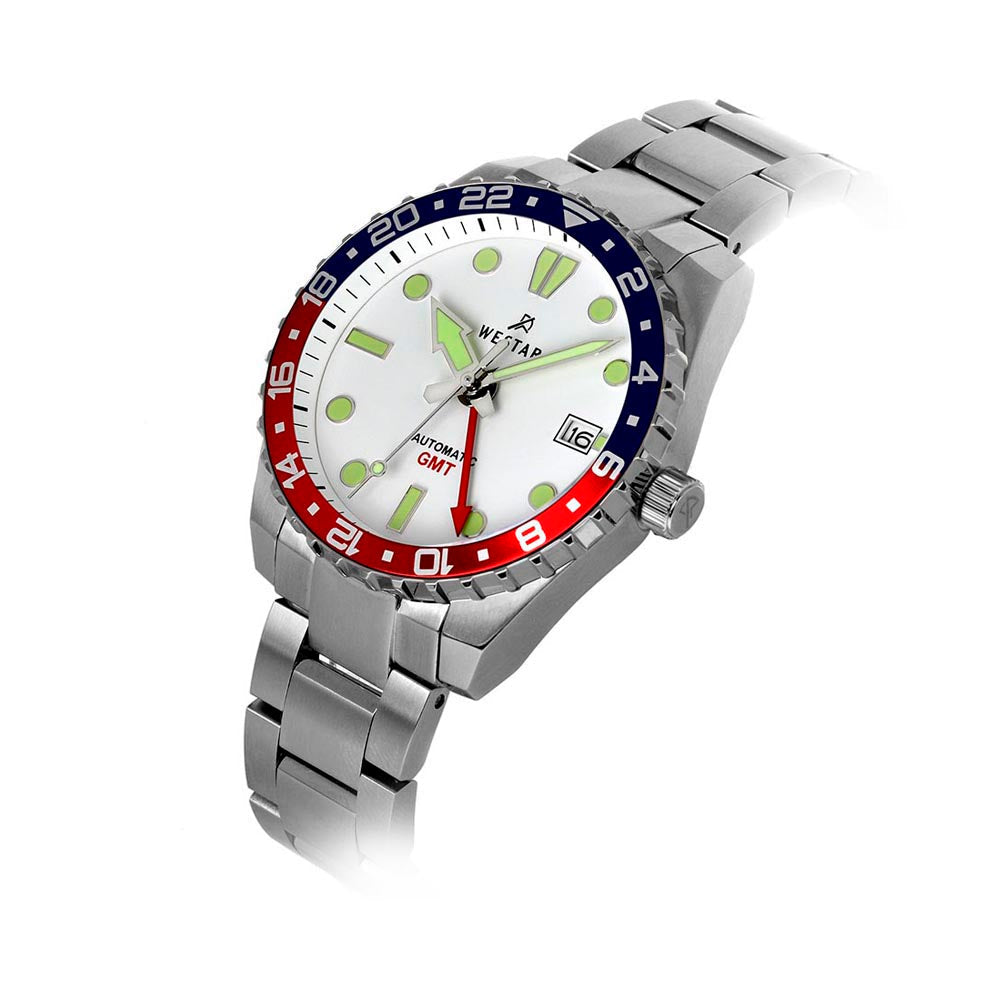 Westar 80012STN101 automatic GMT watch lifestyle view