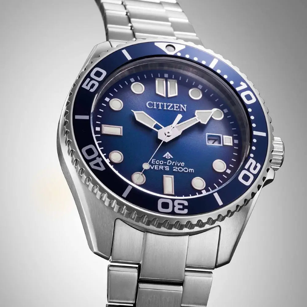Citizen Promaster "Marine" Diver's 200M BN0260-54L Eco-Drive Blue Dial Stainless Steel Men's Watch