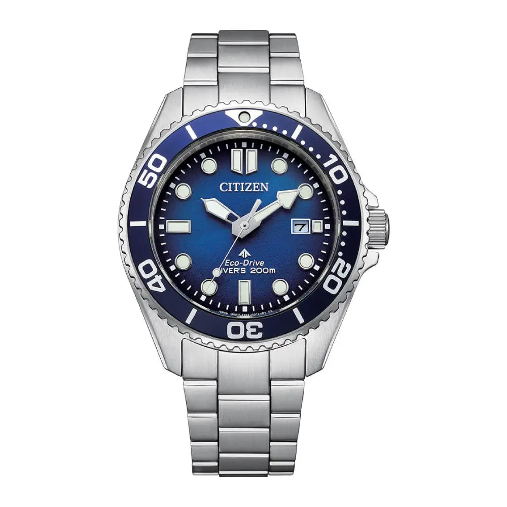 Citizen Promaster "Marine" Diver's 200M BN0260-54L Eco-Drive Blue Dial Stainless Steel Men's Watch