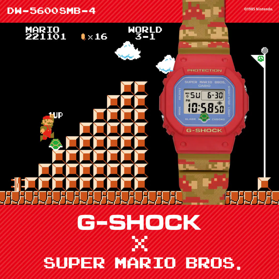 Casio G-Shock DW-5600SMB-4 Mario Edition Digital Watch