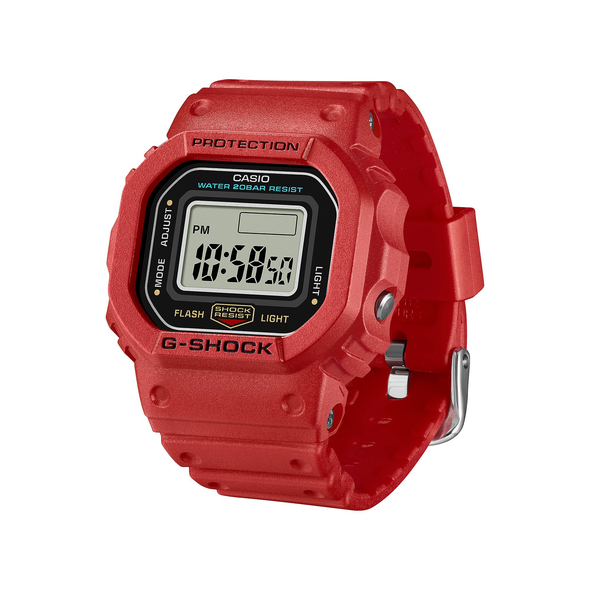 Casio G-Shock Nano DWN-5600-4 Digital Ring Watch Red