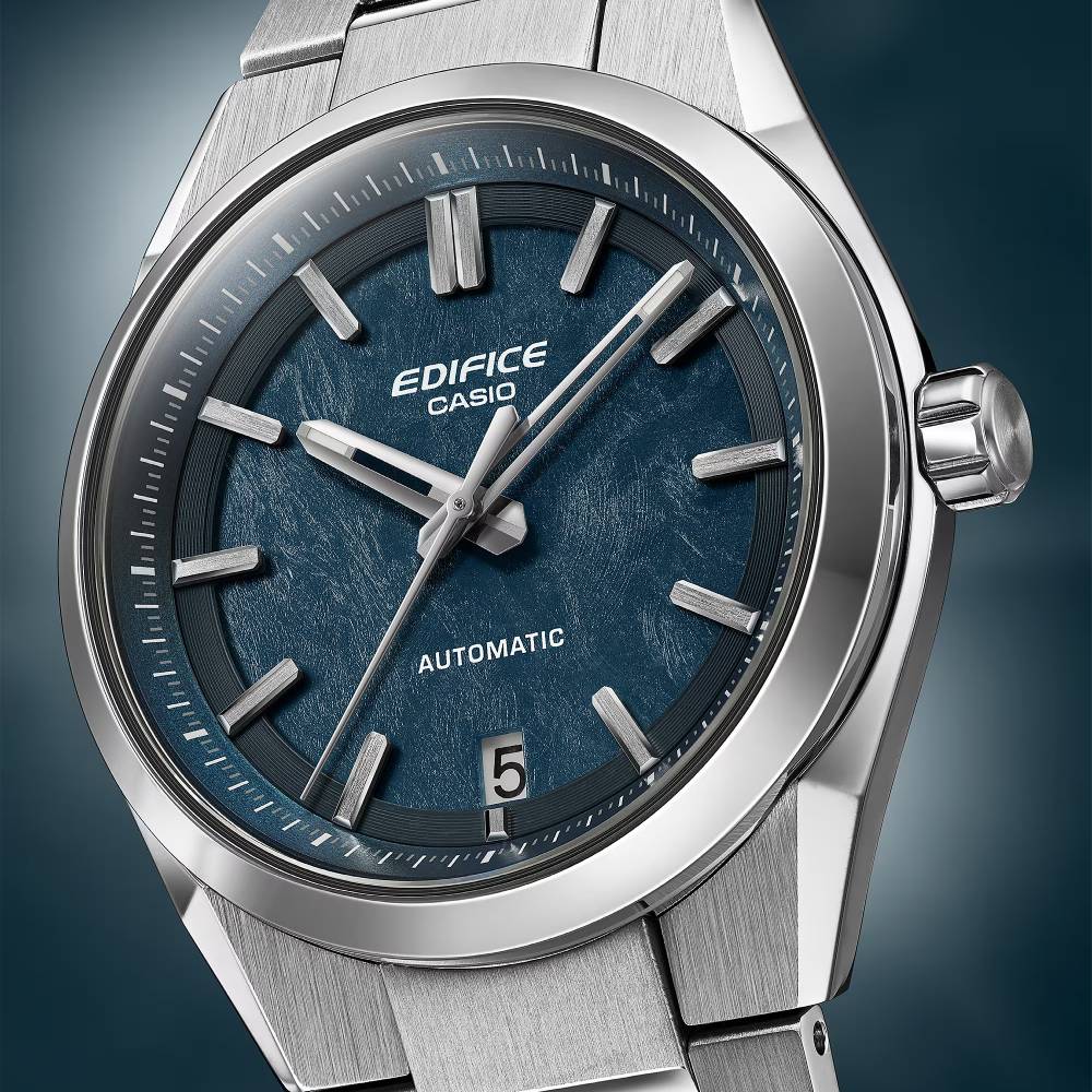 Casio Edifice EFK-100D-2ADR Automatic Blue Dial Stainless Steel Men's Watch