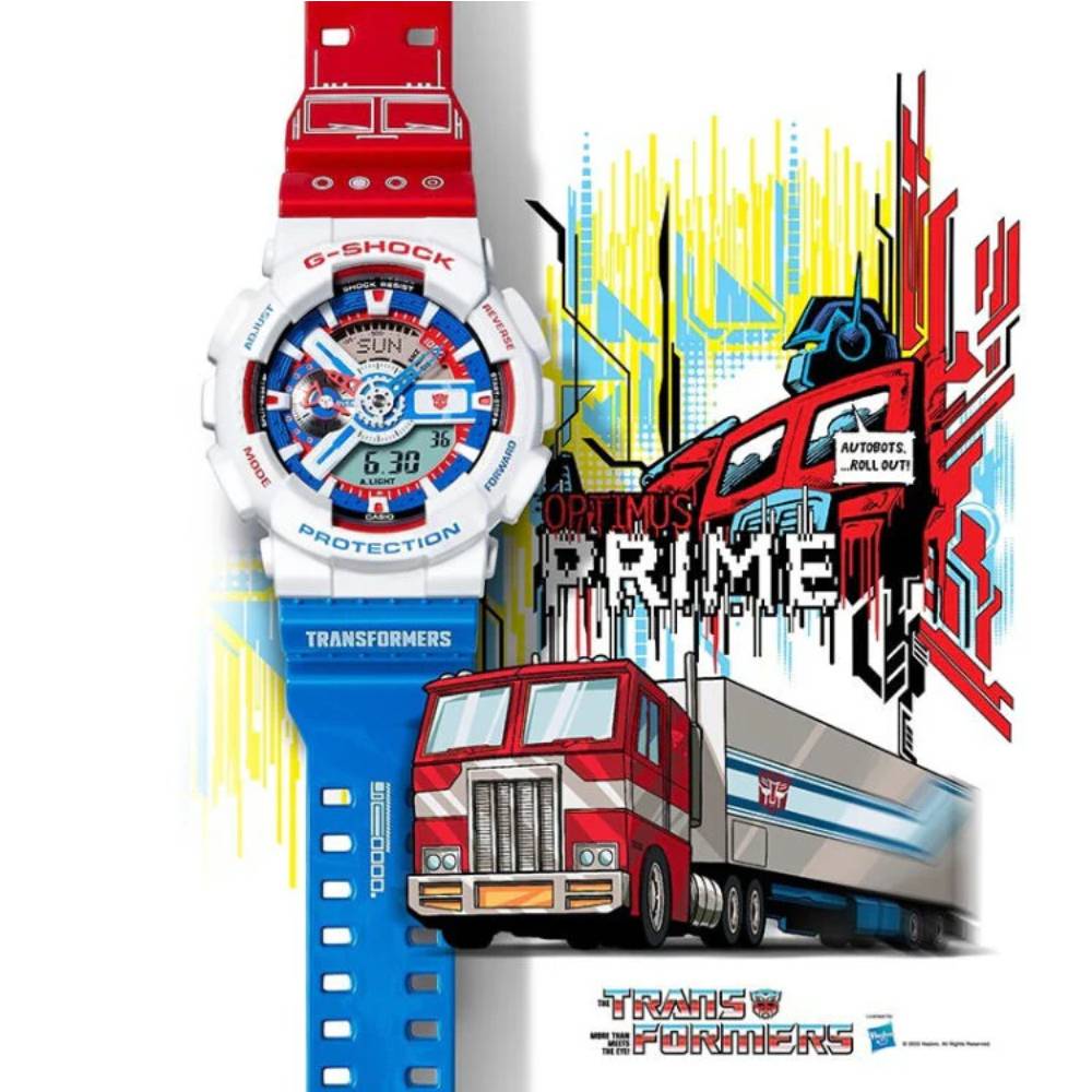 Casio G-Shock GA-110OPT22-7BFT Transformers Edition Analog-Digital Quartz Resin Band Watch