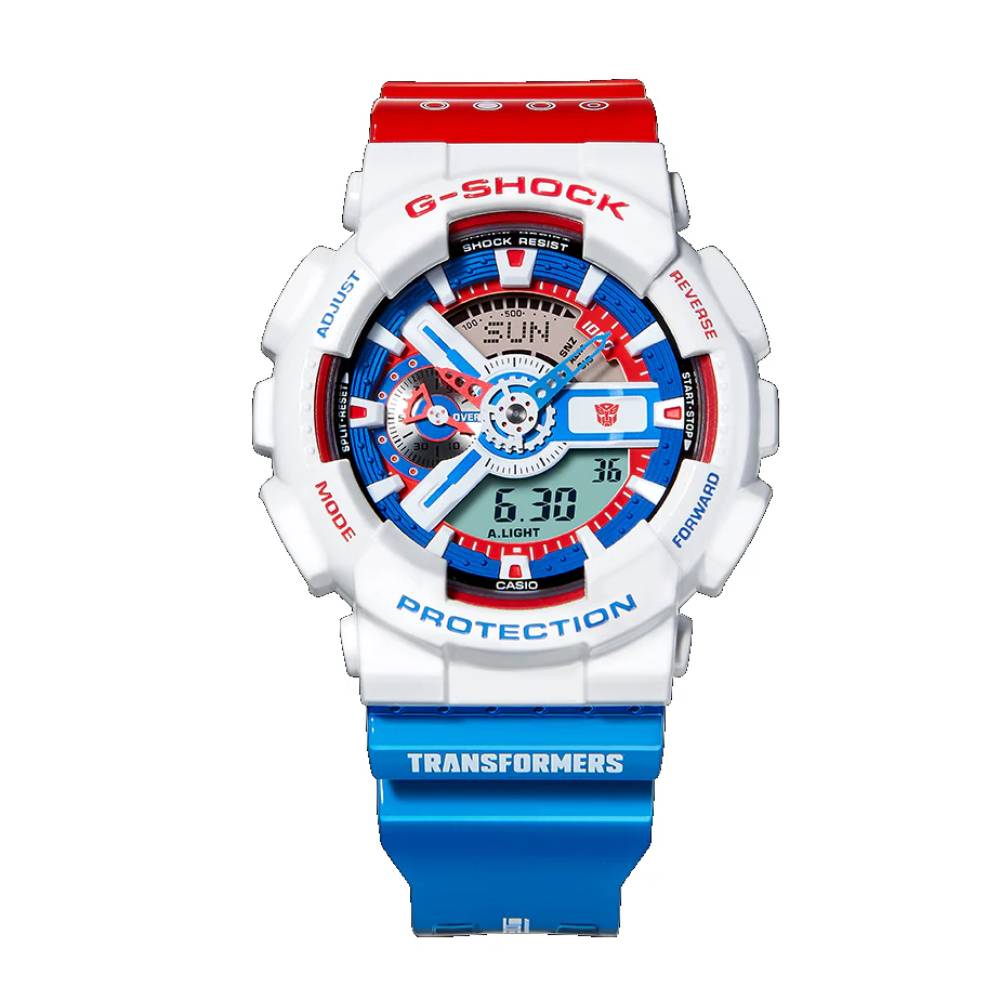 Casio G-Shock GA-110OPT22-7BFT Transformers Edition Analog-Digital Quartz Resin Band Watch