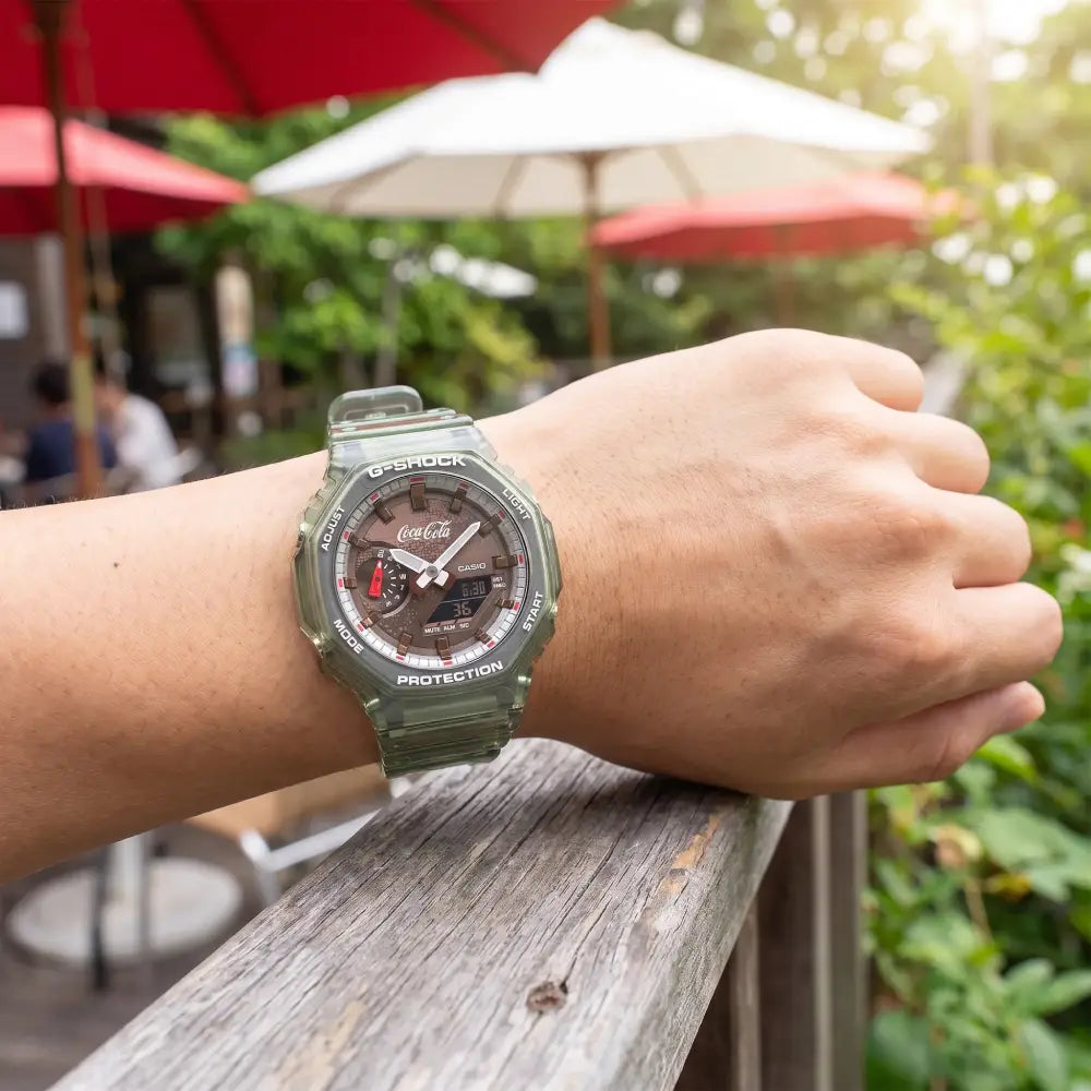 Casio G-Shock GA-2100CC-3A Coca-Cola Limited Edition Analog-Digital Green Resin Men's Watch