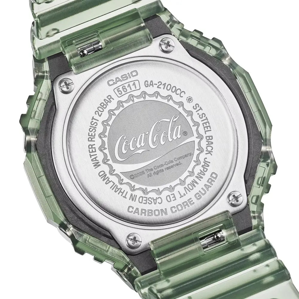 Casio G-Shock GA-2100CC-3A Coca-Cola Limited Edition Analog-Digital Green Resin Men's Watch