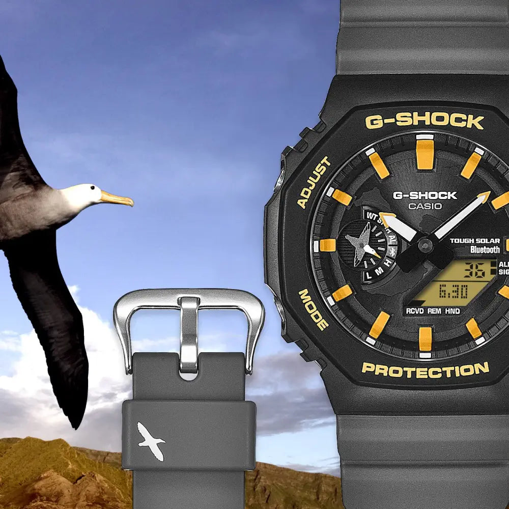 Casio G-Shock GA-B2100DF-1 Darwin collaboration dial detail