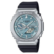 Casio G-Shock GBM-2100A-1A2 Tough Solar Bluetooth Light Blue Dial Black Resin Strap Men's Watch