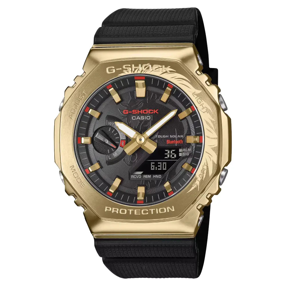 Casio G-Shock GBM-2100CX-9A Tough Solar Bluetooth Year of the Horse Special Edition Black Dial Black Resin Strap Men's Watch