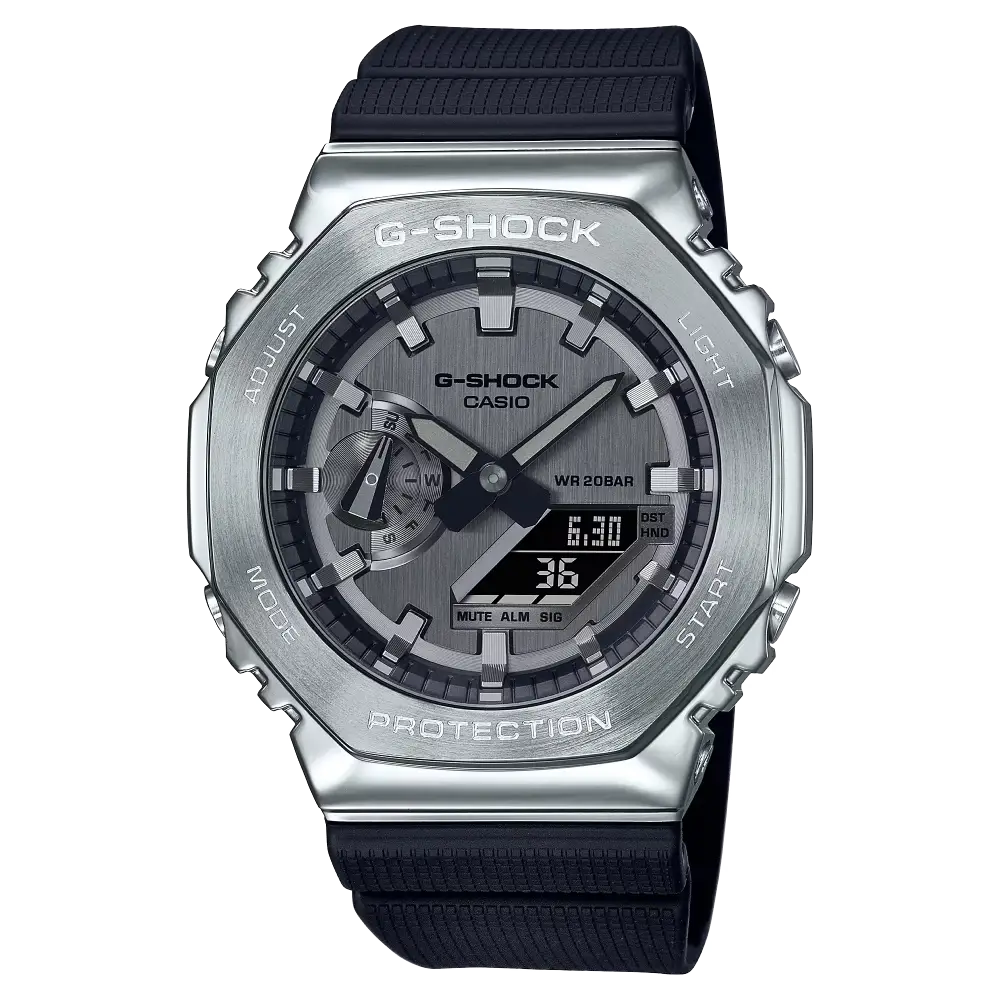 Casio G-Shock GM-2100-1ADR metal covered CasiOak analog-digital watch