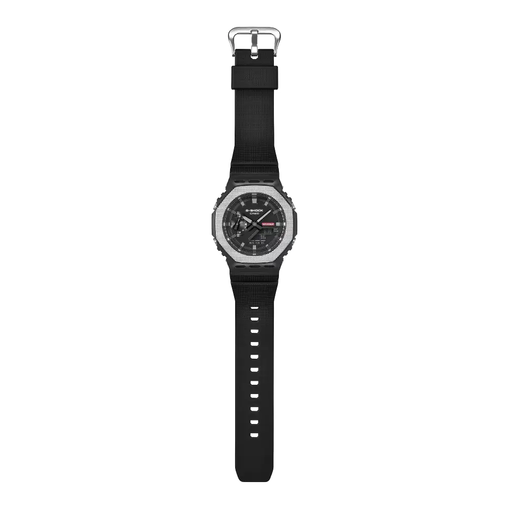 Casio G-Shock GM-2100BM-1A Black Dial Black Ion Plated Bezel Black Resin Strap Men's Watch