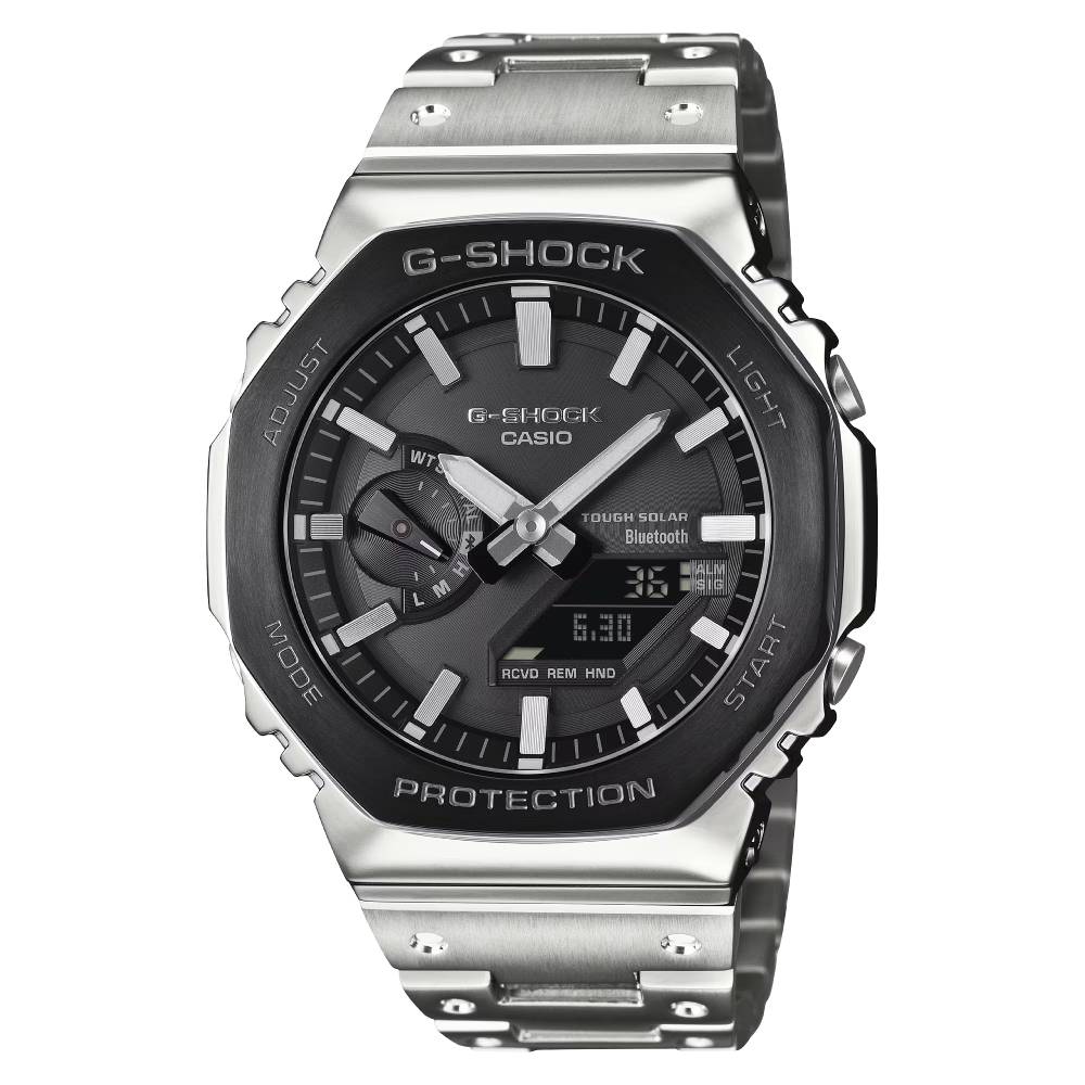 Casio G-Shock GM-B2100BT-1ADR Full Metal Bluetooth Tough Solar Watch