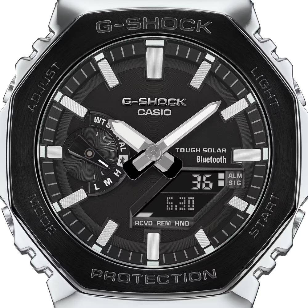 Casio G-Shock GM-B2100BT-1ADR Full Metal Bluetooth Tough Solar Watch