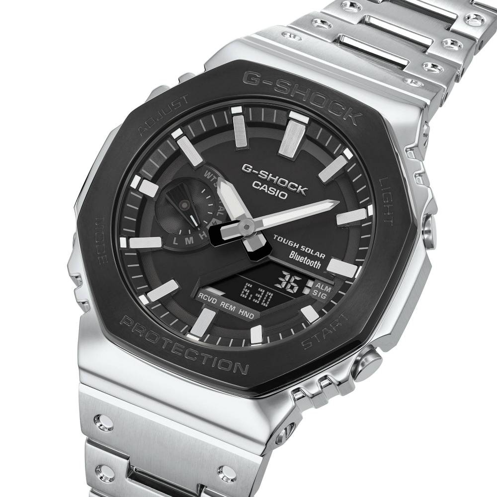Casio G-Shock GM-B2100BT-1ADR Full Metal Bluetooth Tough Solar Watch