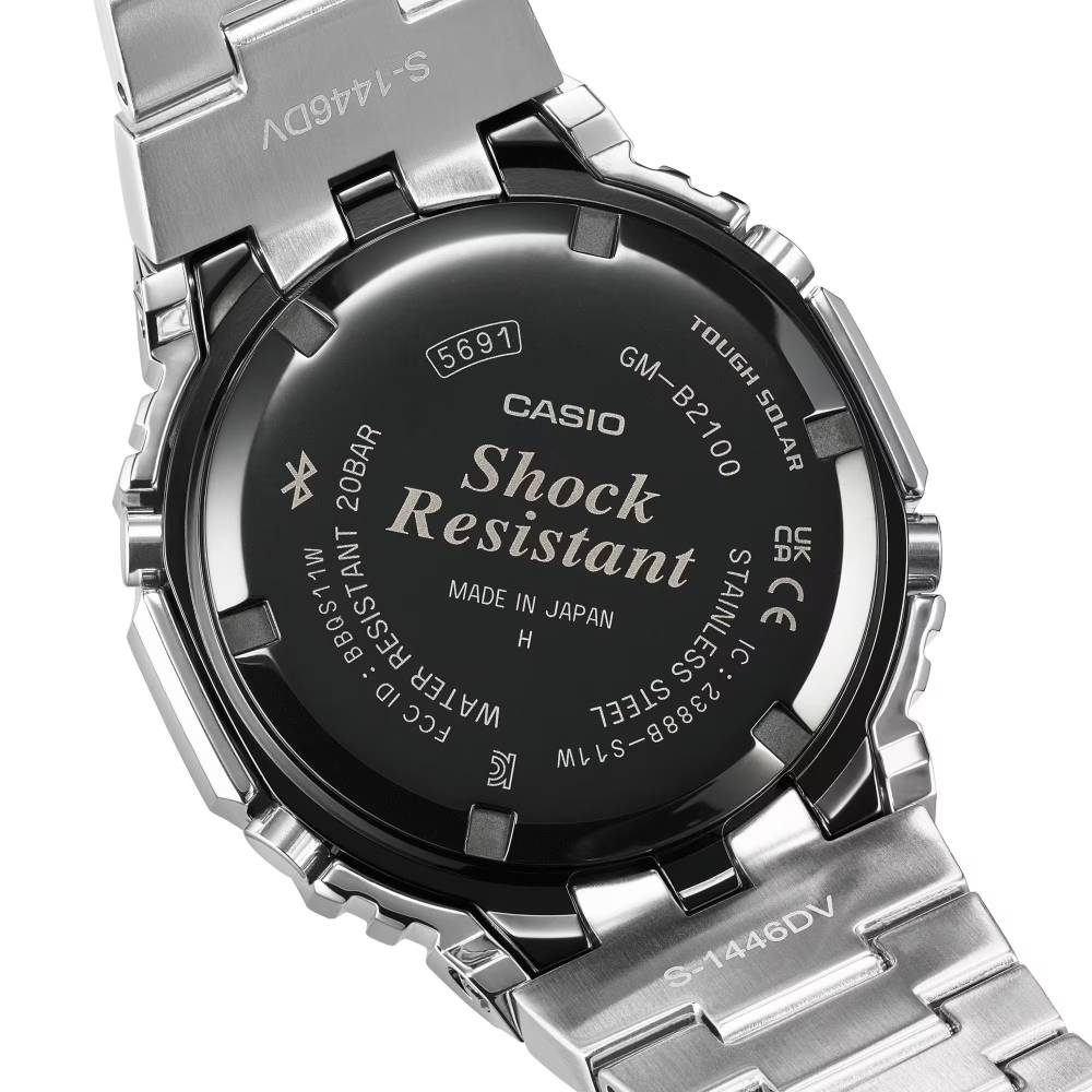 Casio G-Shock GM-B2100BT-1ADR Full Metal Bluetooth Tough Solar Watch