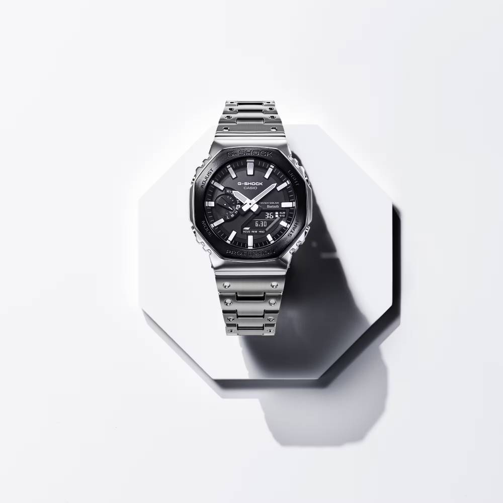 Casio G-Shock GM-B2100BT-1ADR Full Metal Bluetooth Tough Solar Watch