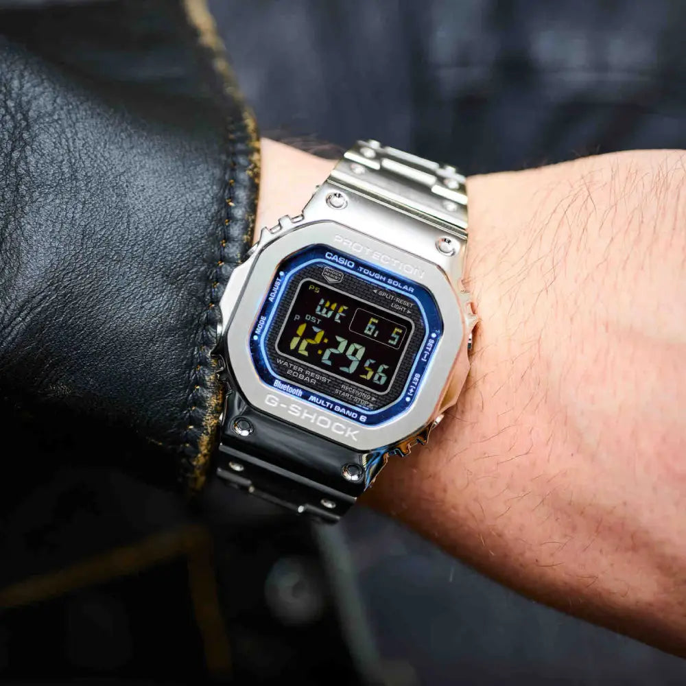 Casio G-Shock GMW-B5000D-2DR Tough Solar Blue Digital Stainless Steel Watch – view 2