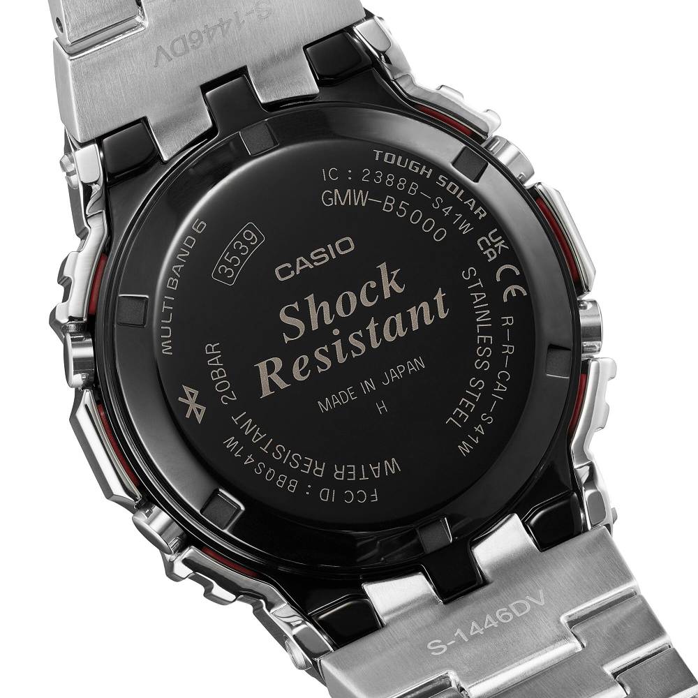 Casio G-Shock GMW-B5000PC-1DR Full Metal Rainbow Accent Bluetooth Tough Solar Watch