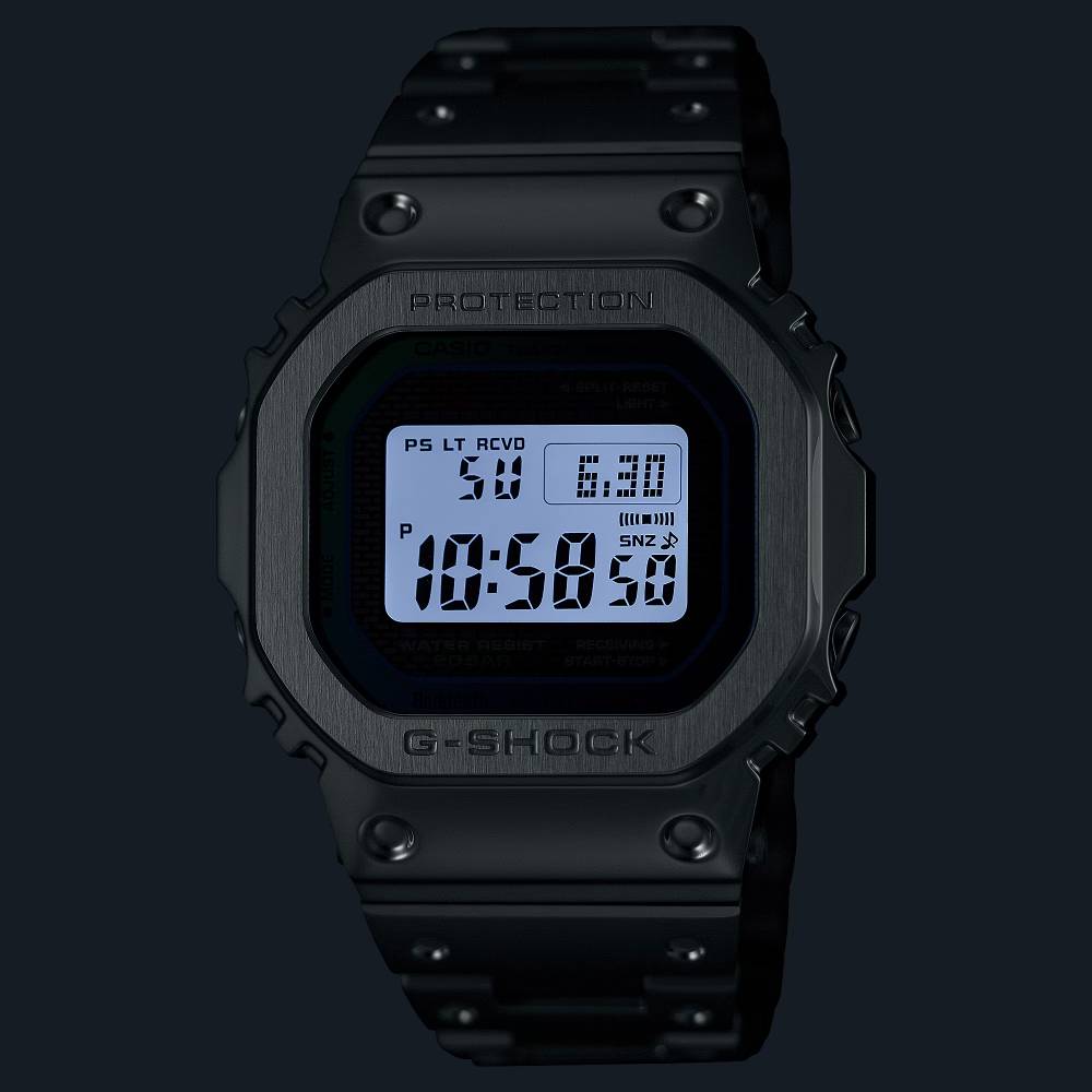 Casio G-Shock GMW-B5000PC-1DR Full Metal Rainbow Accent Bluetooth Tough Solar Watch