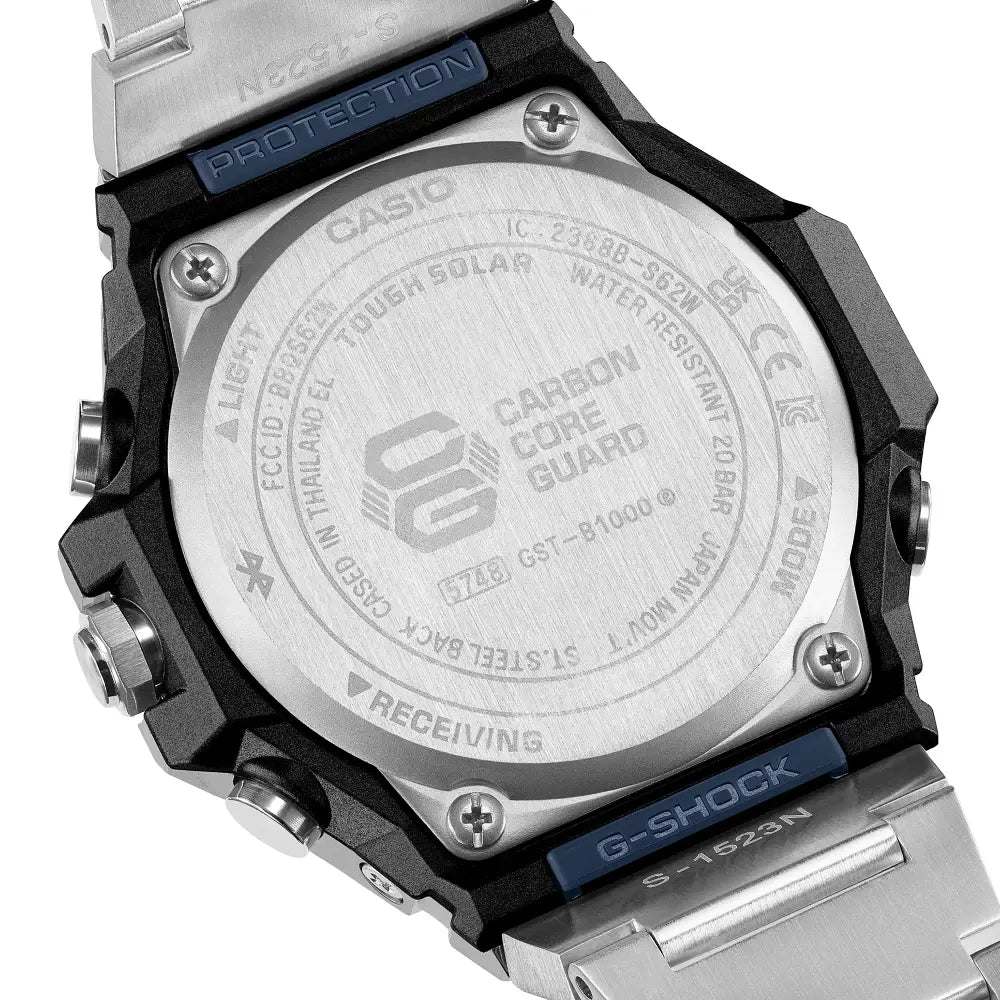 Casio G-Shock GST-B1000D-3A G-STEEL Green Dial Stainless Steel Tough Solar Bluetooth Men's Watch – view 5