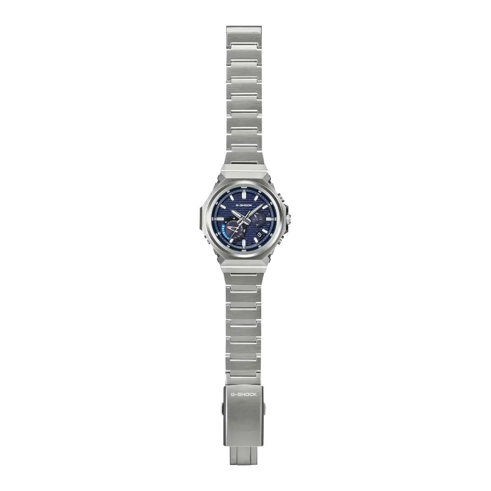 Casio G-Shock GST-B1000D-2A G-STEEL Blue Dial Stainless Steel Tough Solar Bluetooth Men's Watch