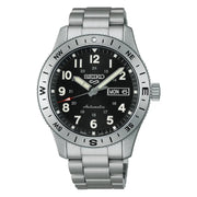 Seiko 5 Sports Field HDB006K1 Automatic Black Dial Compass Bezel Stainless Steel Men’s Watch