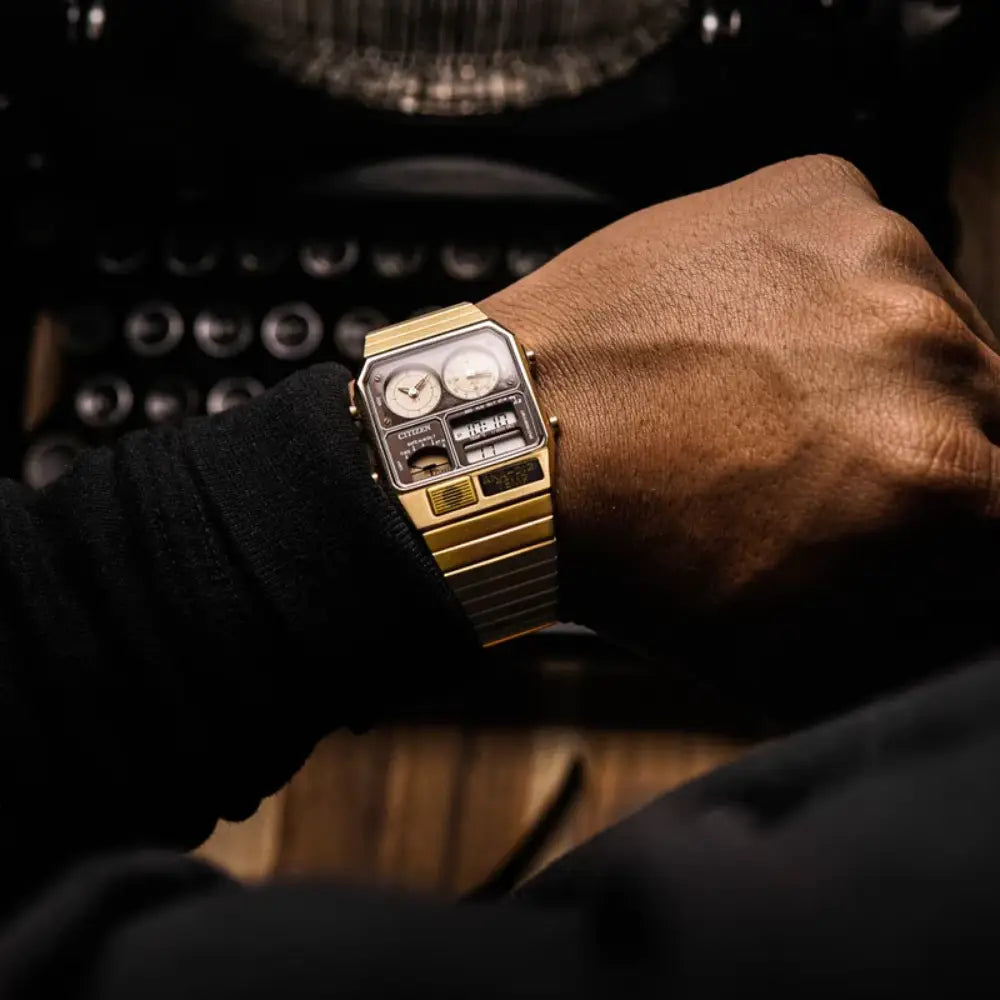 Citizen Ana-Digi Temp JG2103-72X Gold Tone Stainless Steel Watch