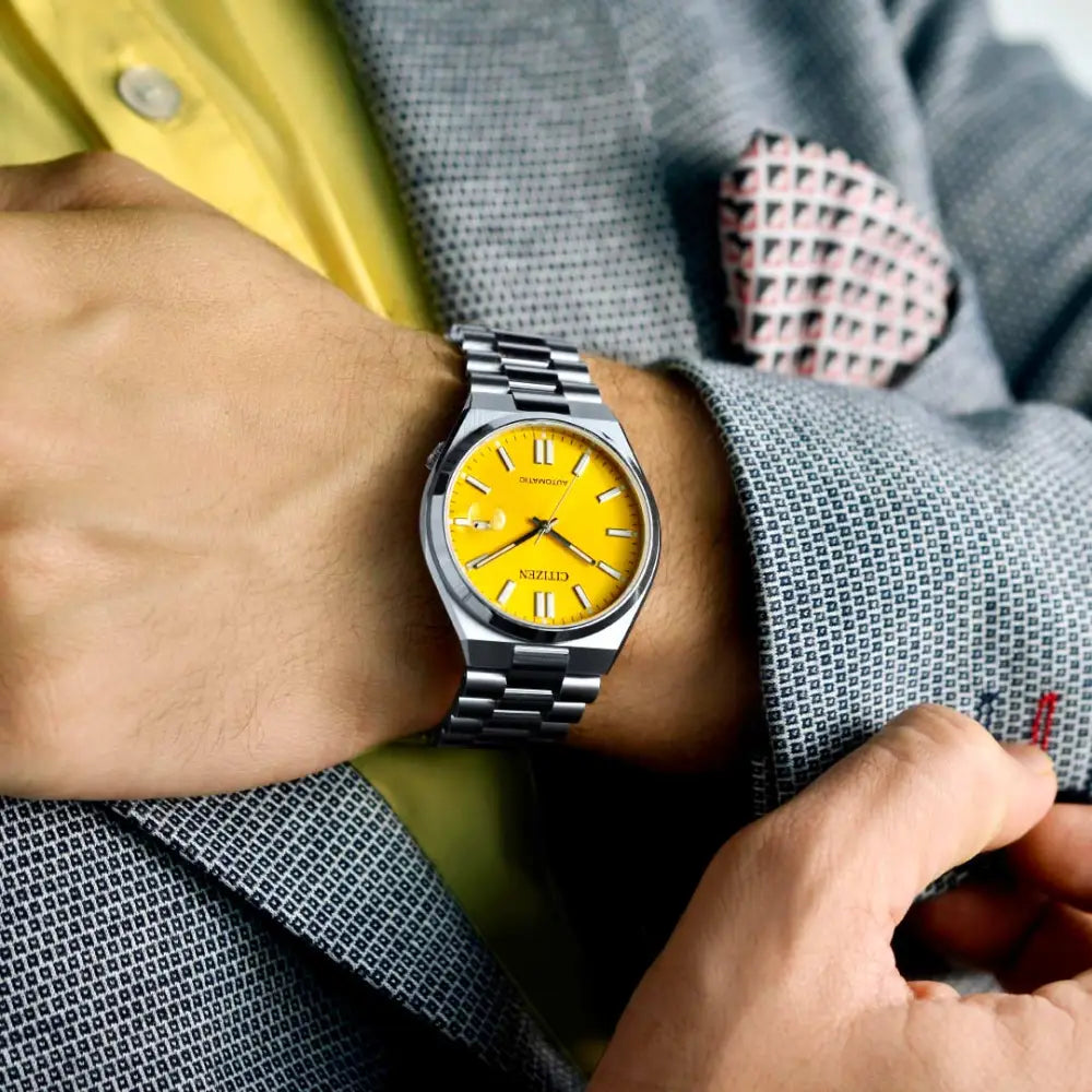 Citizen Tsuyosa NJ0150-81Z Yellow Dial Automatic Stainless Steel Watch