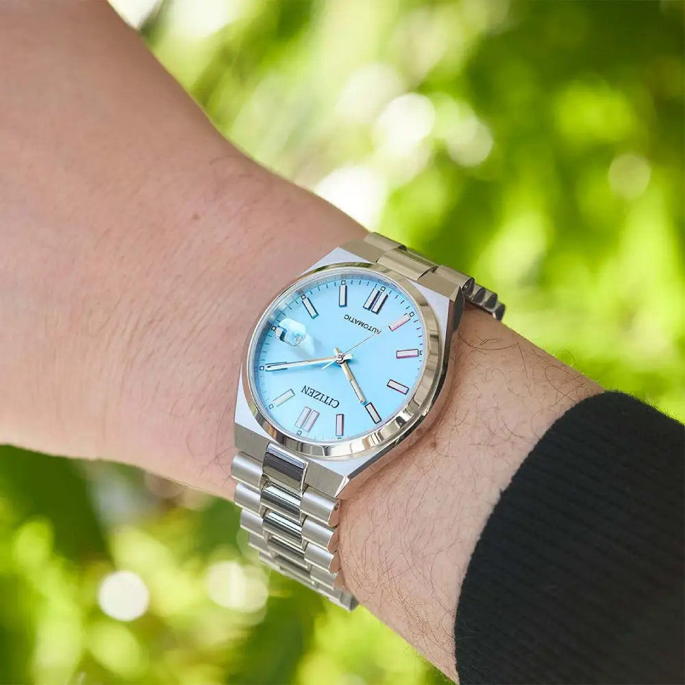 Citizen Tsuyosa NJ0151-53L Turqoise Rainbow Dial Automatic Stainless Steel Watch