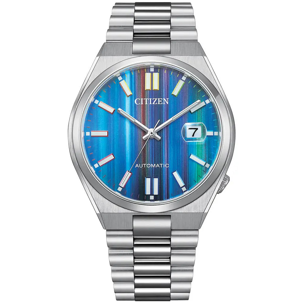 Citizen Tsuyosa NJ0151-53W Automatic Blue Multicolour Dial Stainless Steel Men's Watch