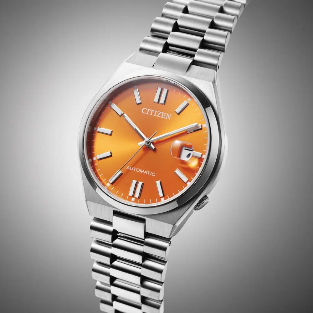 Citizen Tsuyosa NJ0151-88Z Automatic Orange Dial Stainless Steel Men's Watch