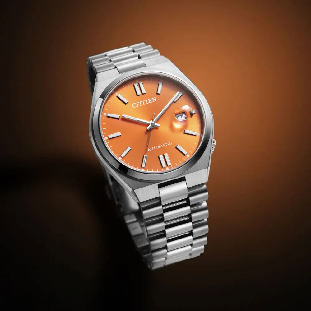 Citizen Tsuyosa NJ0151-88Z Automatic Orange Dial Stainless Steel Men's Watch