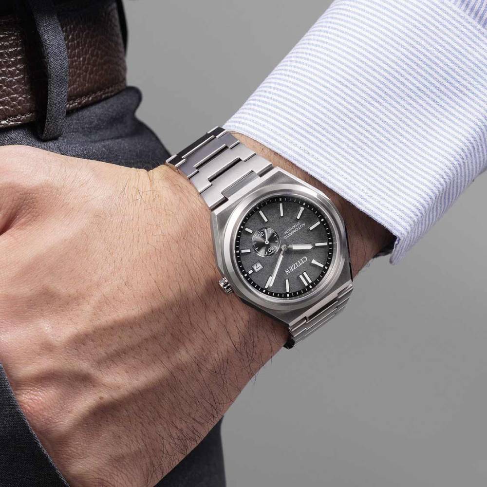 Citizen Zenshin NJ0180-80H Super Titanium Automatic Grey Dial Men’s Watch