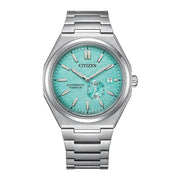 Citizen Zenshin NJ0180-80M Super Titanium Automatic Turquoise Dial Men’s Watch