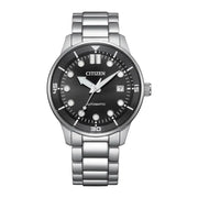 Citizen NJ0191-83E Automatic Black Dial Stainless Steel Men’s Watch