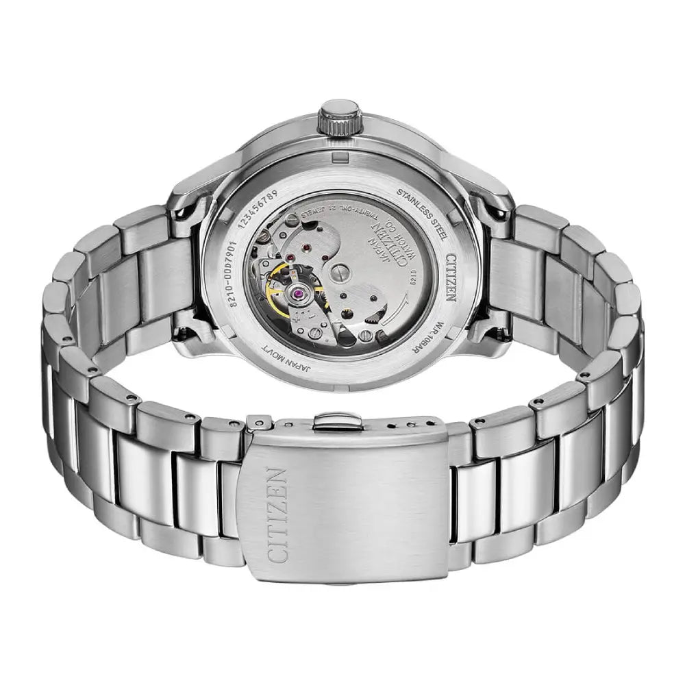Citizen NJ0191-83E Automatic Black Dial Stainless Steel Men’s Watch