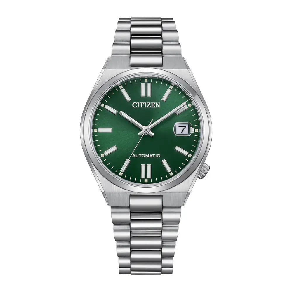 Citizen Tsuyosa NJ0200-50X Automatic Green Dial Stainless Steel Watch - 37mm