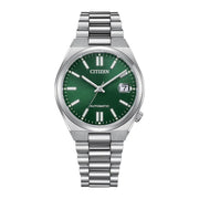 Citizen Tsuyosa NJ0200-50X Automatic Green Dial Stainless Steel Watch - 37mm