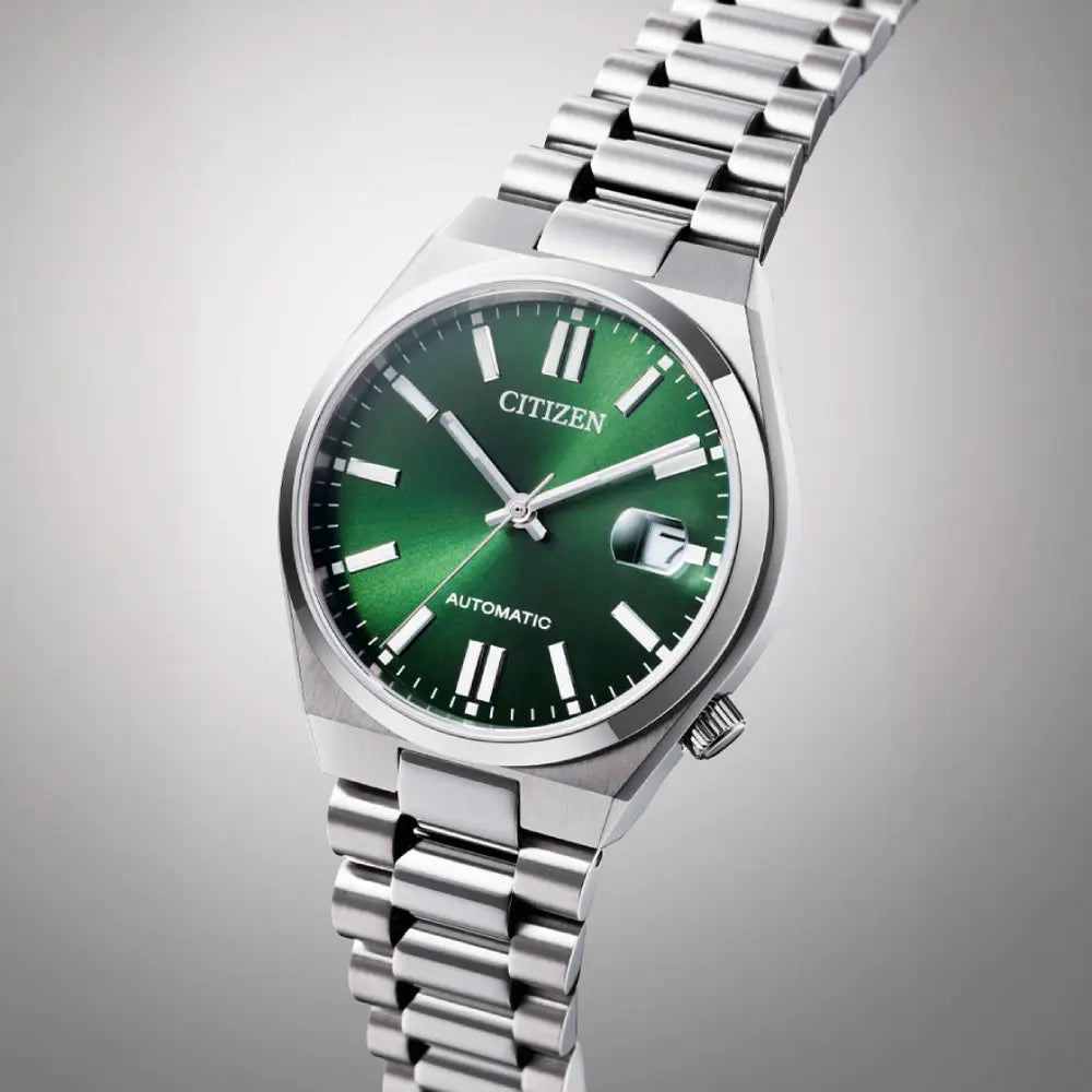 Citizen Tsuyosa NJ0200-50X Automatic Green Dial Stainless Steel Watch - 37mm